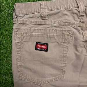 Tan Wrangler workwear pants